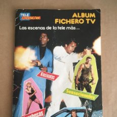 Coleccionismo Álbum: ALBUM FICHERO TV TELE INDISCRETA MIAMI VICE ALBUM DE CROMOS COMPLETO MUY BUEN ESTADO. Lote 313724528