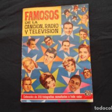 Coleccionismo Álbum: ALBUM FAMOSOS DE LA CANCION, RADIO Y TELEVISION - ALBUM COMPLETO 210 FOTOS - BRUGUERA 1963. Lote 315854003