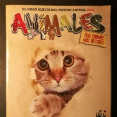Coleccionismo Álbum: ALBUM ANIMALES (EL GRAN ÁLBUM DEL MUNDO ANIMAL)-PANINI/2012