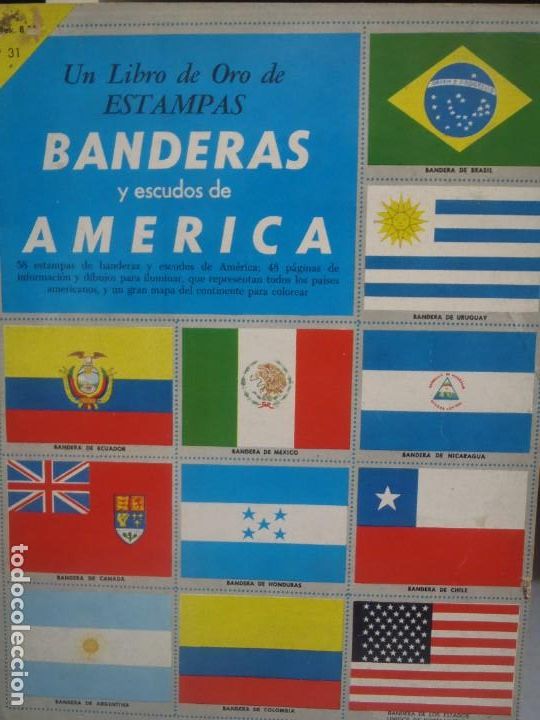 Collectionnisme Album: BANDERAS Y ESCUDOS DE AMERICA - COMPLETO- NOVARO - 1971
