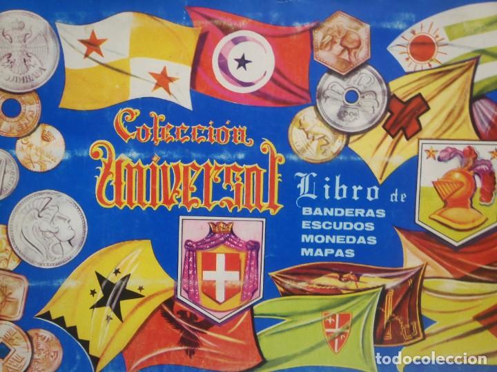 Collectable Albums: COLECCION UNIVERSAL - LIBRO DE BANDERAS,ESCUDOS ,MONEDAS,MAPAS- COMPLETO