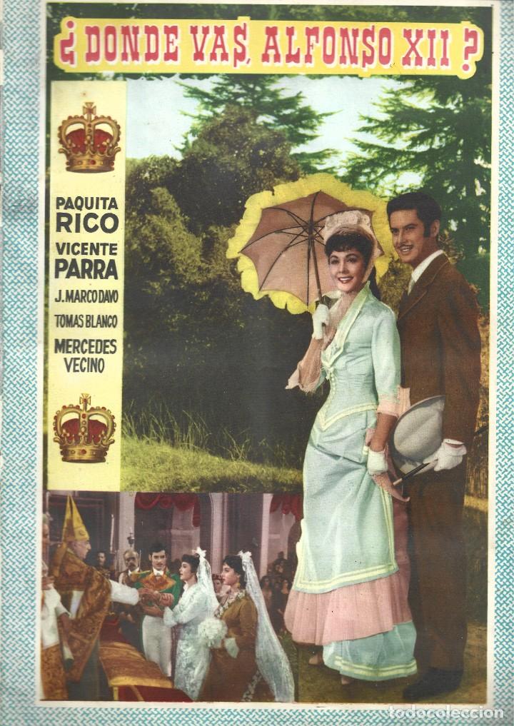 Coleccionismo &Aacute;lbum: &iquest;Donde vas Alfonso XII?, 1960, &aacute;lbum completo, Fher, buen estado. Colecci&oacute;n A.T.