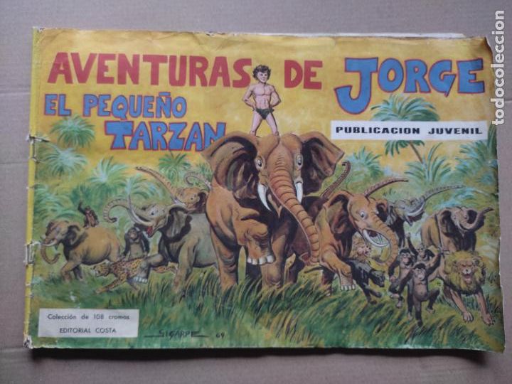 Collezionismo &Aacute;lbum: AVENTURAS JORGE PEQUE&Ntilde;O TARZAN 1969 ALBUM COMPLETO ALGO SOBADO VER FOTOS ORIGINAL