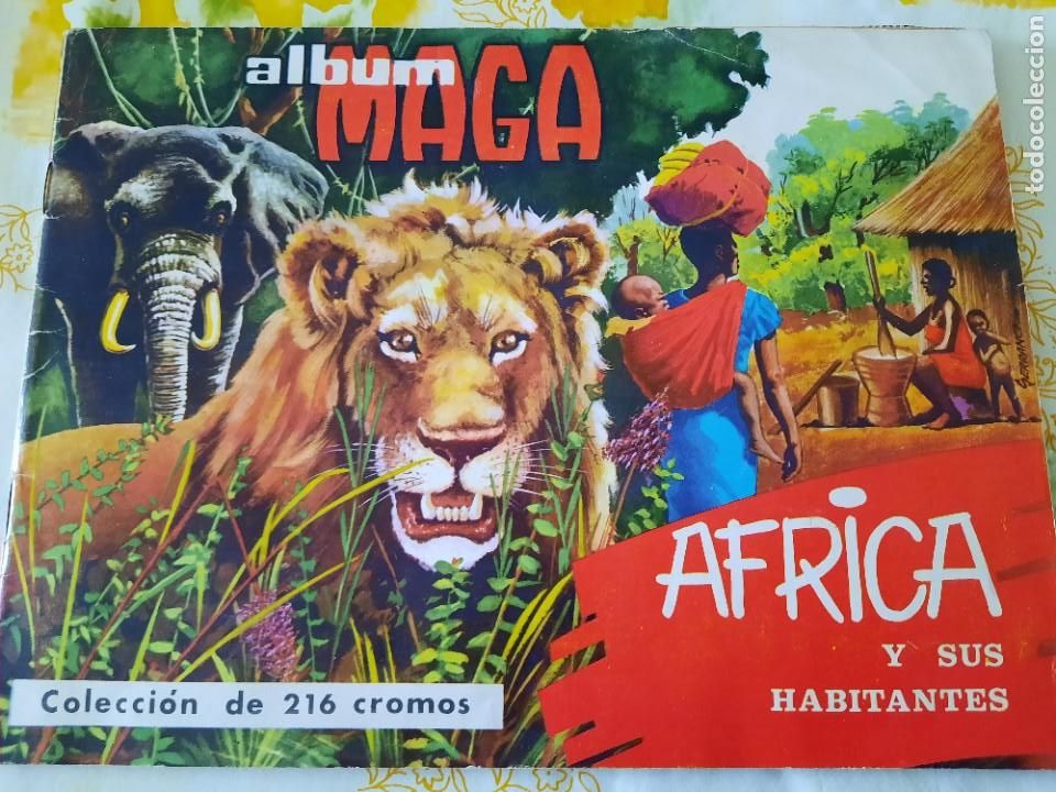 Colecionismo Caderneta: Album cromos AFRICA . Ed. Maga. 1965. Completo.