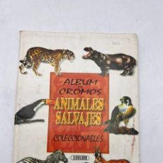 Coleccionismo Álbum: ALBUM DE CROMOS. ANIMALES SALVAJES. COLECCIONABLES. COMPLETO. ED. SERVILIBRO. VER