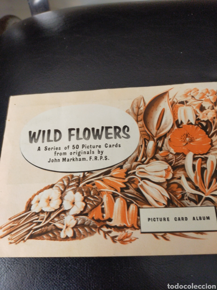 Coleccionismo &Aacute;lbum: ALBUM INGL&Eacute;S ANTIGUO COMPLETO FLORES PLANTAS SALVAJES BUEN ESTADO