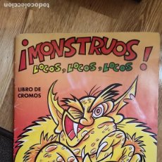 Coleccionismo Álbum: ÁLBUM MONSTRUOS, LOCOS, LOCOS, LOCOS, CROMOS ROS 1980 COMPLETO. Lote 339022203