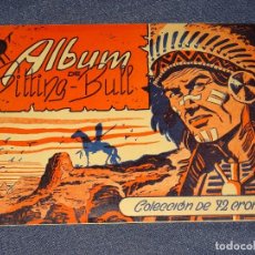 Coleccionismo Álbum: (M) ÁLBUM COMPLETO ALBUM DE SITTING-BULL + SOBRE VECIO DE CROMOS, IMP. CASULLERAS, MUY BUEN ESTADO. Lote 344895373