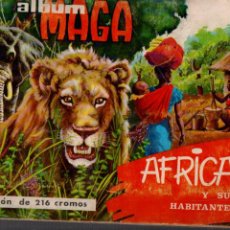 Coleccionismo Álbum: ALBUM MAGA Nº 2. AFRICA Y SUS HABITANTES. COMPLETO, 216 CROMOS. MAGA 1965. Lote 345220638