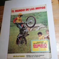 Coleccionismo Álbum: ÁLBUM COMPLETO EL MUNDO DE LAS MOTOS. BIMBO. 1975