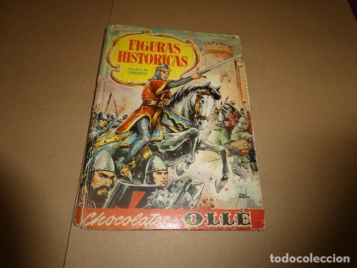 Colecionismo Caderneta: chocolates oll&eacute;,, figuras hist&oacute;ricas album tercero, completo