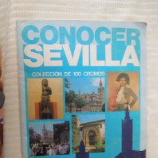 Coleccionismo Álbum: CONOCER SEVILLA - ÁLBUM COMPLETO - 180 CROMOS - CAJA DE A. SAN FERNANDO 1980.. Lote 361105975