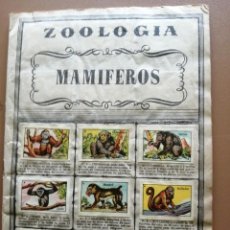 Coleccionismo Álbum: ZOOLOGÍA. SIN TAPAS - COMPLETO