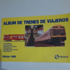 Coleccionismo Álbum: ALBUM DE TRENES DE VIAJEROS. EDICIÓN 1989. Lote 363122715
