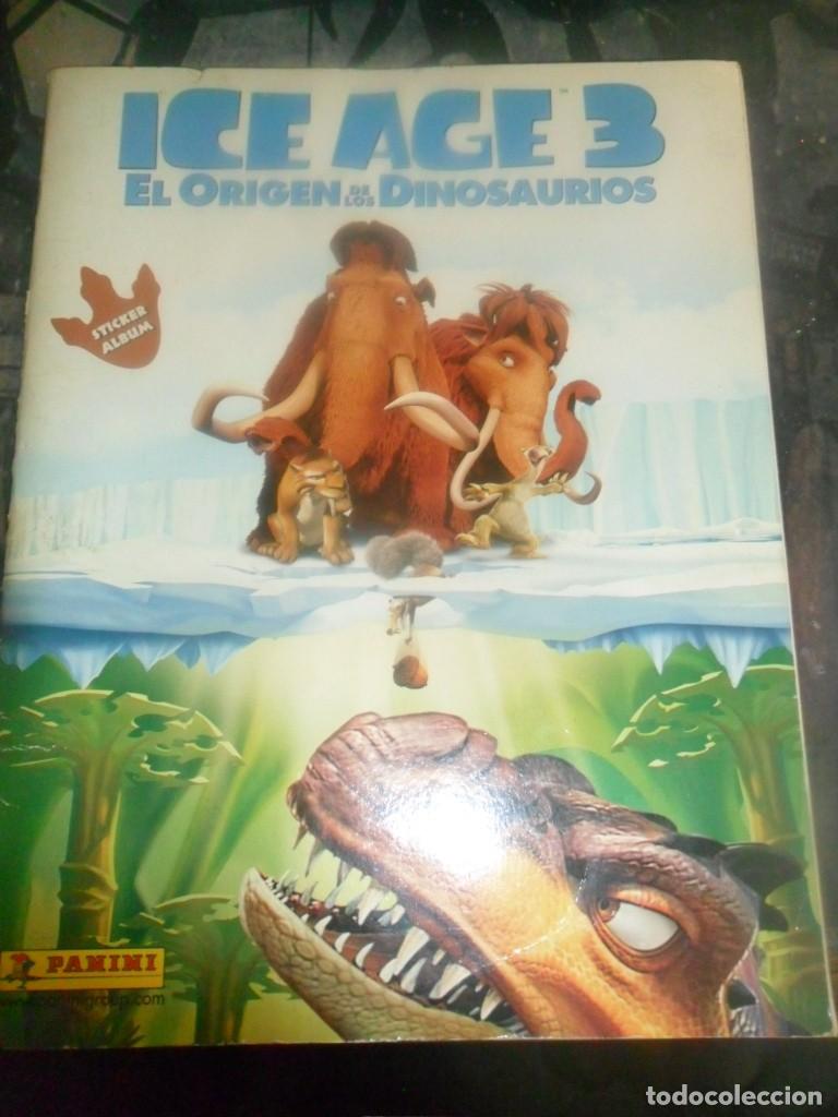Coleccionismo &Aacute;lbum: COLECCION COMPLETA CROMOS PANINI - ICA AGE 3, EL ORIGEN DE LOS DINOSAURIOS CON POSTER INCLUIDO