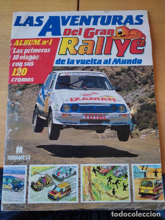 Coleccionismo &Aacute;lbum: AVENTURAS DEL GRAN RALLYE 1988 LA VUELTA AL MUNDO ALBUM CROMOS 1 COMPLETO SOBADO