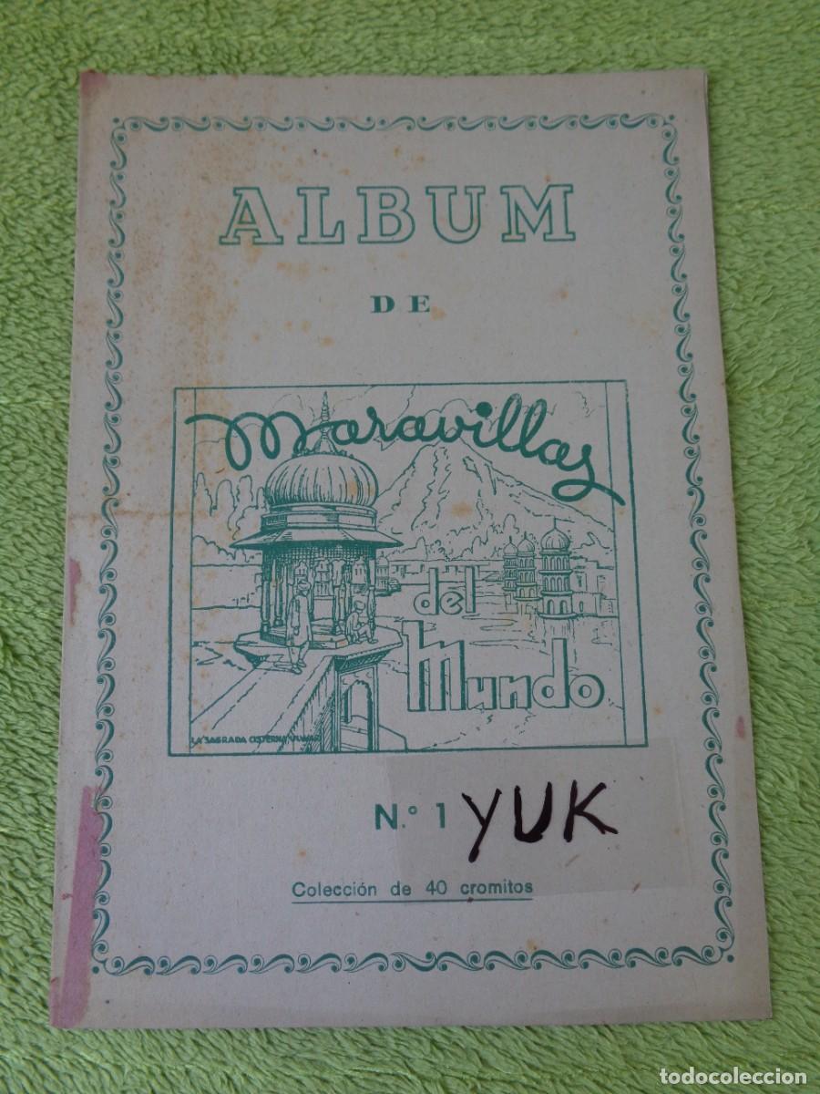 Collectable Albums: ALBUM MARAVILLAS DEL MUNDO N&ordm;1- ED. CASULLERAS A&Ntilde;OS 50 COMPLETO CON LOS CROMOS SIN PEGAR