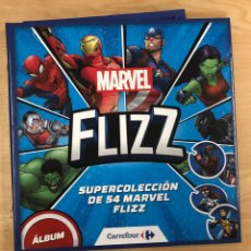Coleccionismo Álbum: ALBUM MARVEL FLIZZ. SUPERCOLECCION DE 54 MARVEL FLIZZ. COMPLETO. Lote 366217756
