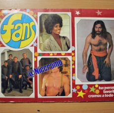 Coleccionismo Álbum: FANS AÑO 1976 ALBUM DE TV CINE Y CANTANTES EDICIONES ESTE ALBUM COMPLETO EN BUEN ESTADO 180 CROMOS. Lote 366306326