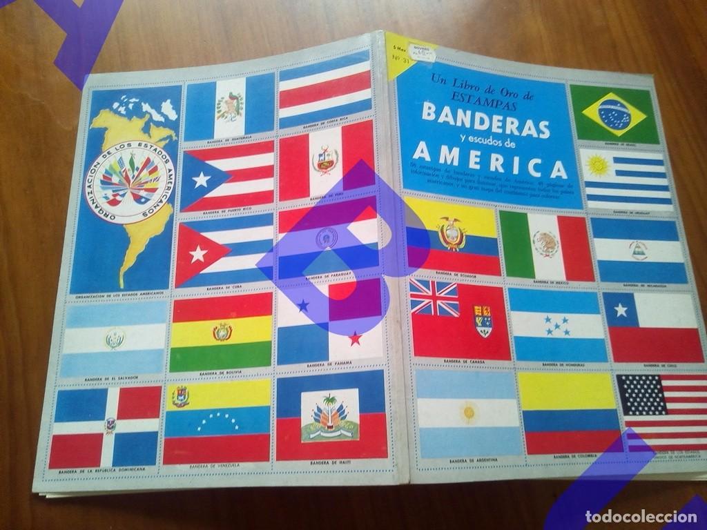 Collectable Albums: BANDERAS Y ESCUDOS DE AMERICA ALBUM 58 CROMOS COMPLETO U71