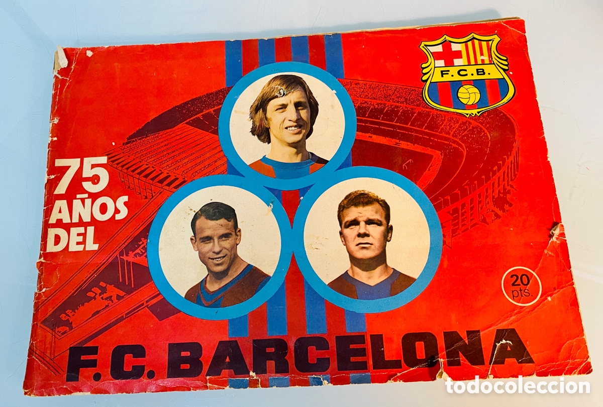 Collectable Albums: Album cromos 75 a&ntilde;os F.C. Barcelona COMPLETO