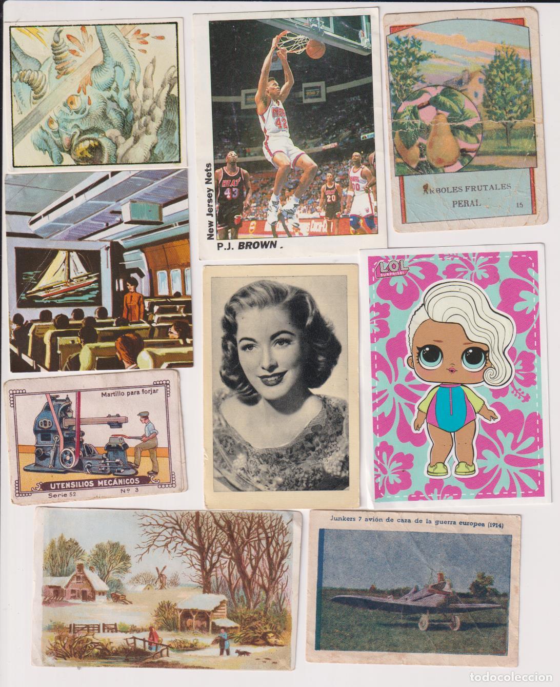 Coleccionismo &aacute;lbum: Lote de 9 cromos varios - Foto 1
