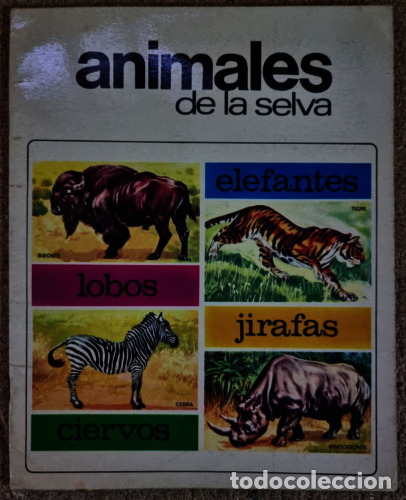 Collectionnisme Album: Album Animales de la Selva.Completo.32 cromos.Susaeta