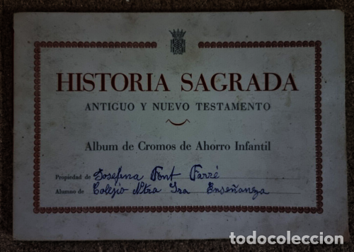 Colecionismo Caderneta: Album historia Sagrada.Completo.101 cromos.Caja Ahorros Provincial Tarragona