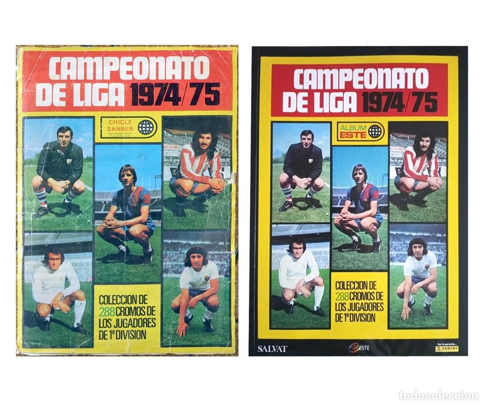 Coleccionismo &Aacute;lbum: ALBUM 1974 1975 Campeonato de Liga 74 75 Chicle Sanber y facsimil ESTE. Completo. Cruyff Netzer