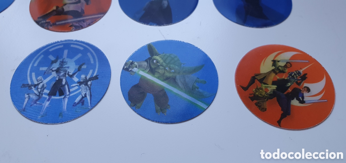 Coleccionismo &aacute;lbum: Star wars: set completo de 12 discos Clone Wars UK - Foto 2