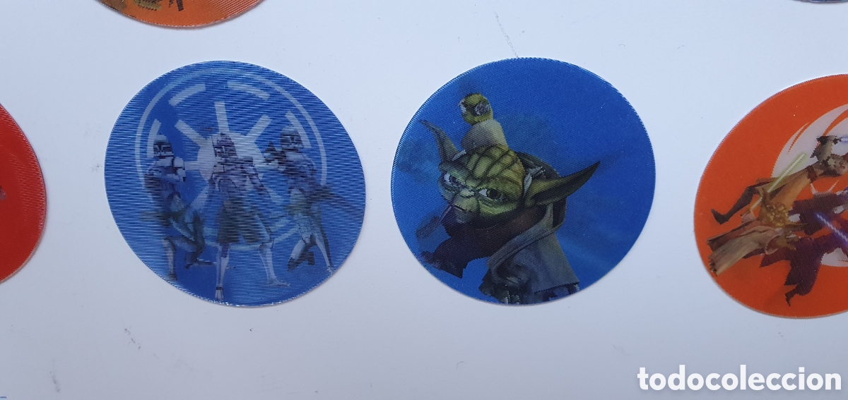 Coleccionismo &aacute;lbum: Star wars: set completo de 12 discos Clone Wars UK - Foto 3