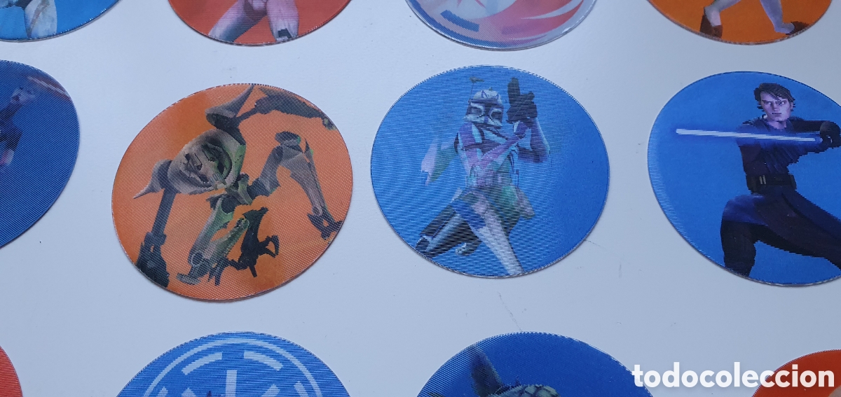 Coleccionismo &aacute;lbum: Star wars: set completo de 12 discos Clone Wars UK - Foto 4