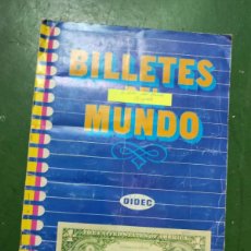 Coleccionismo Álbum: ANTIGUO ALBUM DE CROMOS DE BILLETES DEL MUNDO COMPLETO. Lote 374903044