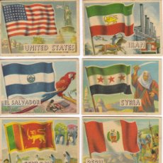 Coleccionismo Álbum: COLECCION COMPLETA DE 80 CROMOS DE FLAGS OF THE WORLD - BANDERAS DEL MUNDO. Lote 376122054