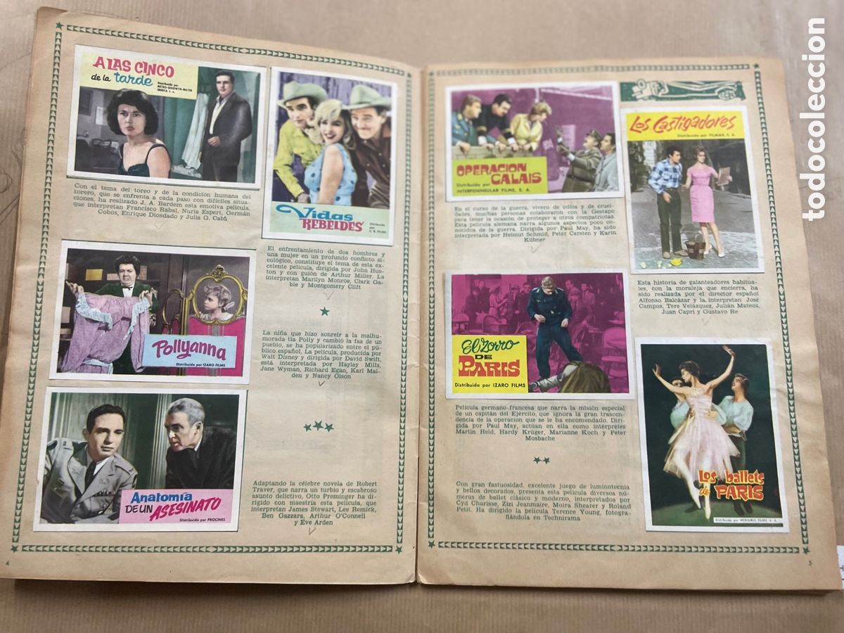 Coleccionismo &aacute;lbum: Album Cine 1962 (&Eacute;xitos Del A&ntilde;o ) - Foto 4