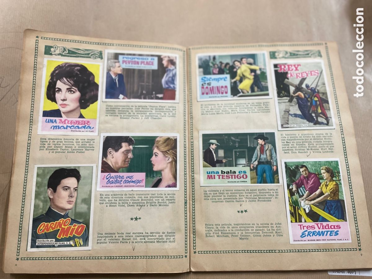 Coleccionismo &aacute;lbum: Album Cine 1962 (&Eacute;xitos Del A&ntilde;o ) - Foto 6