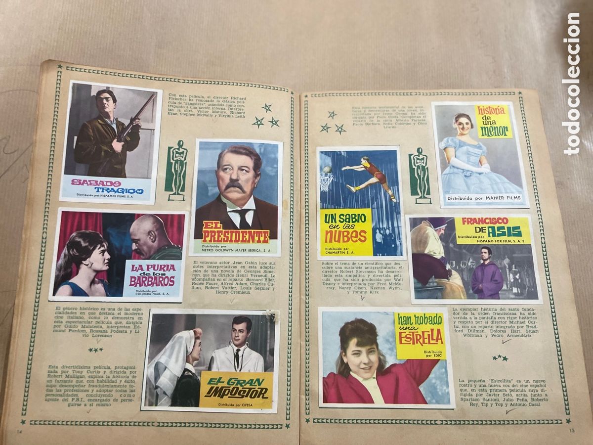 Coleccionismo &aacute;lbum: Album Cine 1962 (&Eacute;xitos Del A&ntilde;o ) - Foto 9