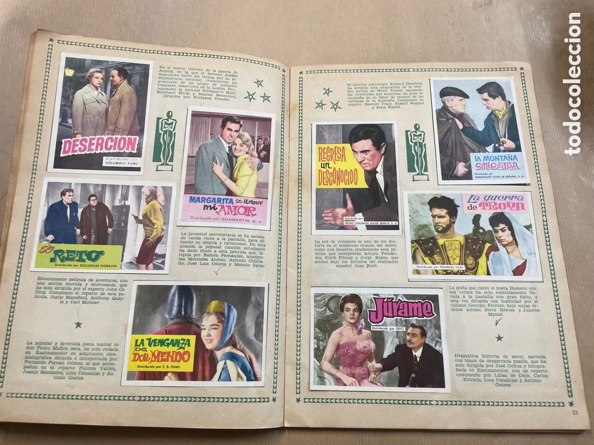 Coleccionismo &aacute;lbum: Album Cine 1962 (&Eacute;xitos Del A&ntilde;o ) - Foto 13