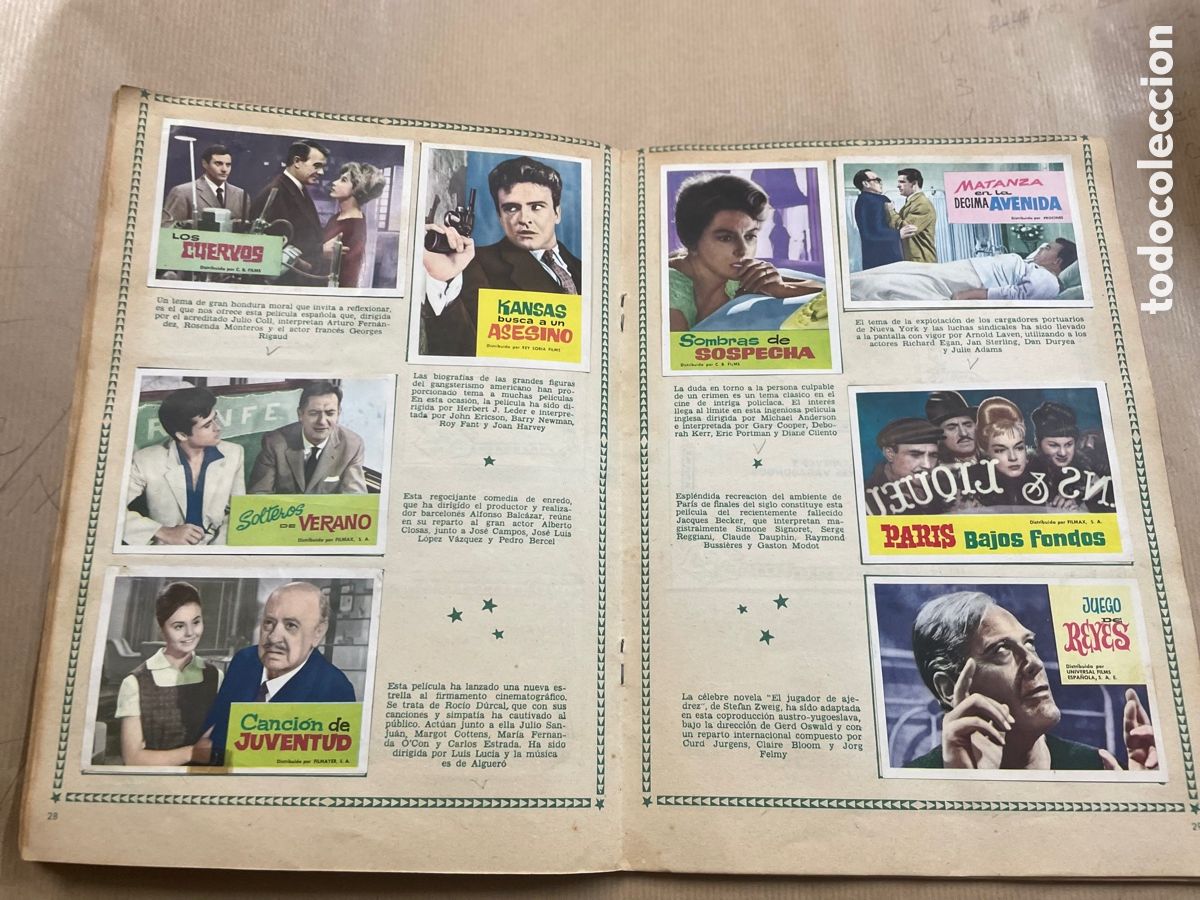 Coleccionismo &aacute;lbum: Album Cine 1962 (&Eacute;xitos Del A&ntilde;o ) - Foto 16
