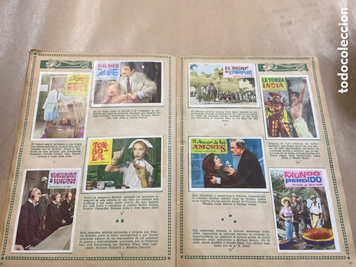 Coleccionismo &aacute;lbum: Album Cine 1962 (&Eacute;xitos Del A&ntilde;o ) - Foto 23