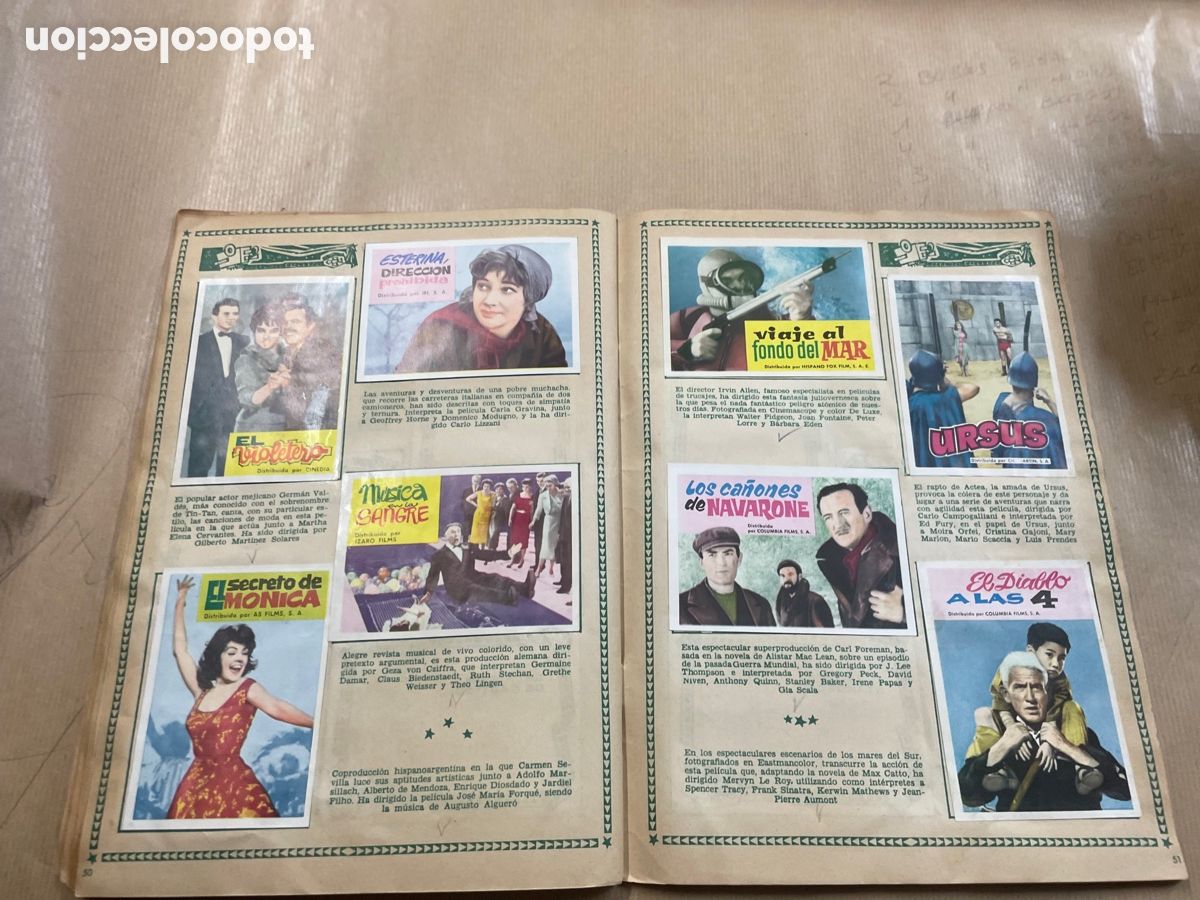 Coleccionismo &aacute;lbum: Album Cine 1962 (&Eacute;xitos Del A&ntilde;o ) - Foto 25