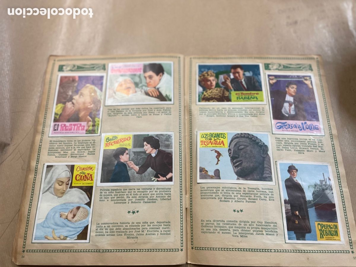 Coleccionismo &aacute;lbum: Album Cine 1962 (&Eacute;xitos Del A&ntilde;o ) - Foto 27