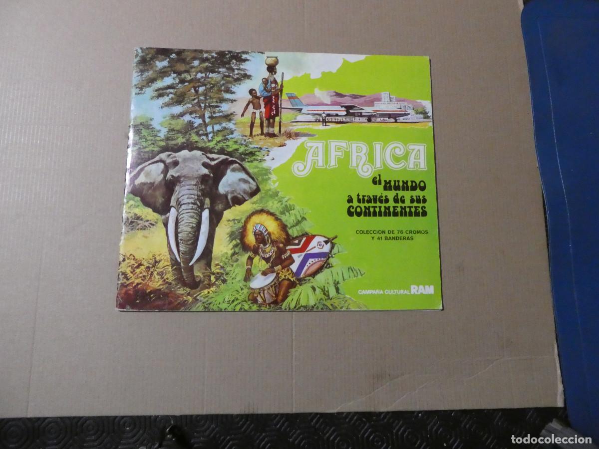 Collezionismo &Aacute;lbum: album completo, &Aacute;frica el mundo a trav&eacute;s de sus continentes de leche RAM