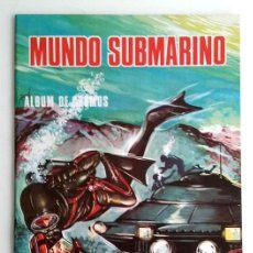 Coleccionismo Álbum: ALBUM 1973 MUNDO SUBMARINO TODOS LOS CROMOS NUEVOS, SIN PEGAR. FAUNA MARINA, EXPEDICIONES, LEYENDAS