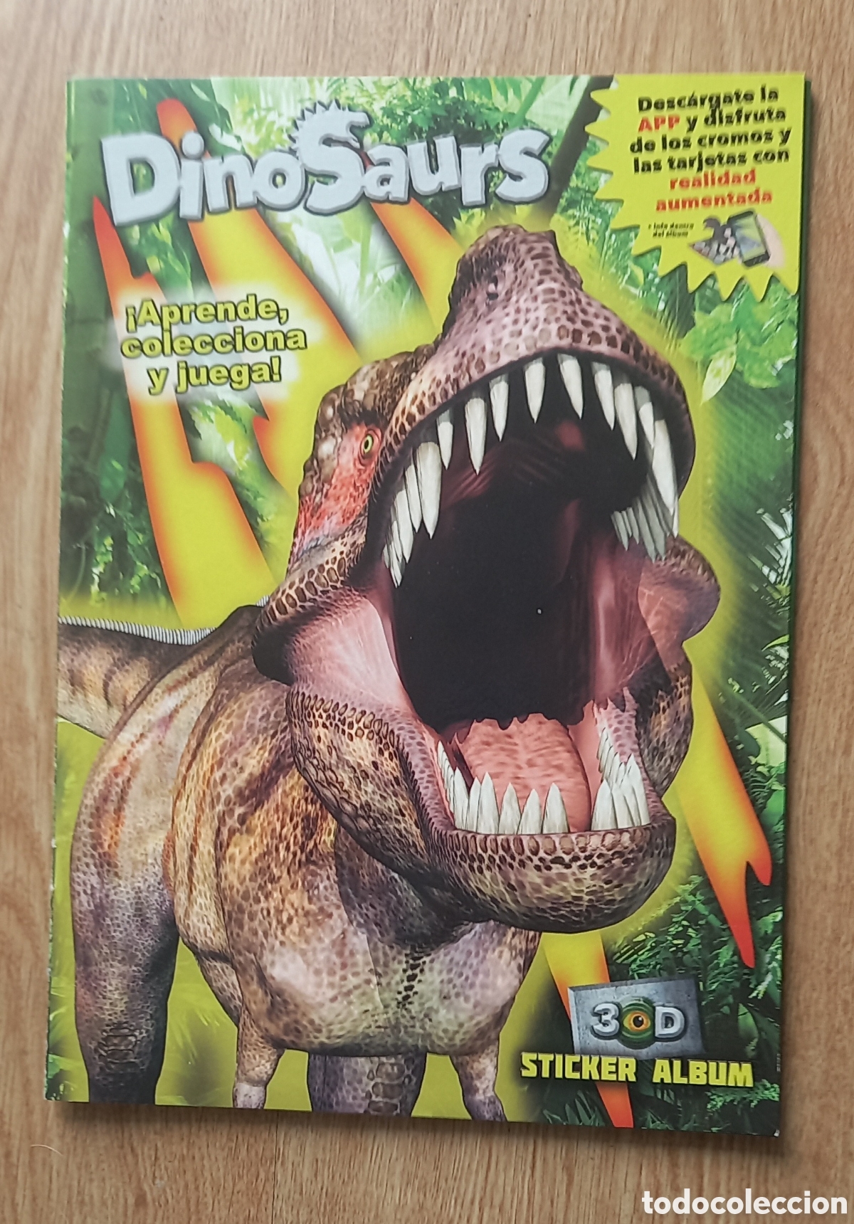 Colecionismo Caderneta: ALBUM DINOSAURS 2-3D COMPLETO+SOBRE VACIO NUEVO