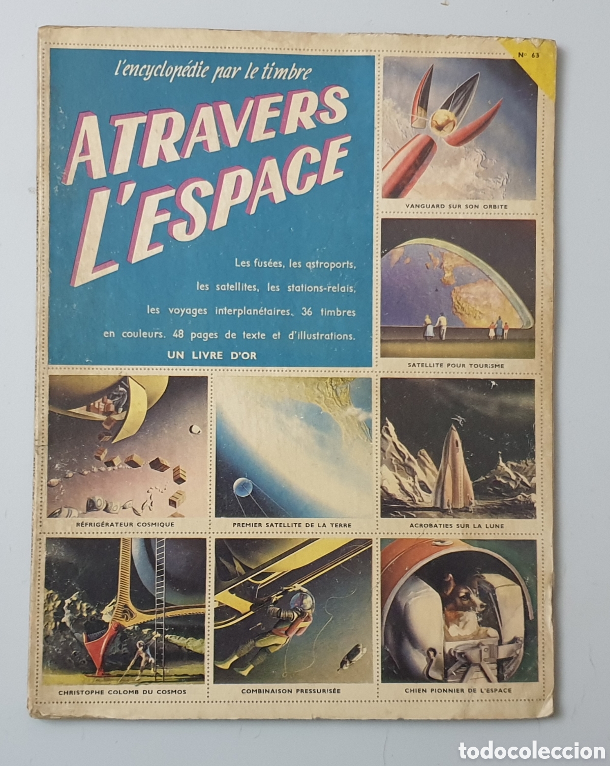 Collectable Albums: ALBUM DE CROMOS ATRAVERS L'ESPACE (Francia, 1959) MUY RARO Y COMPLETO!!