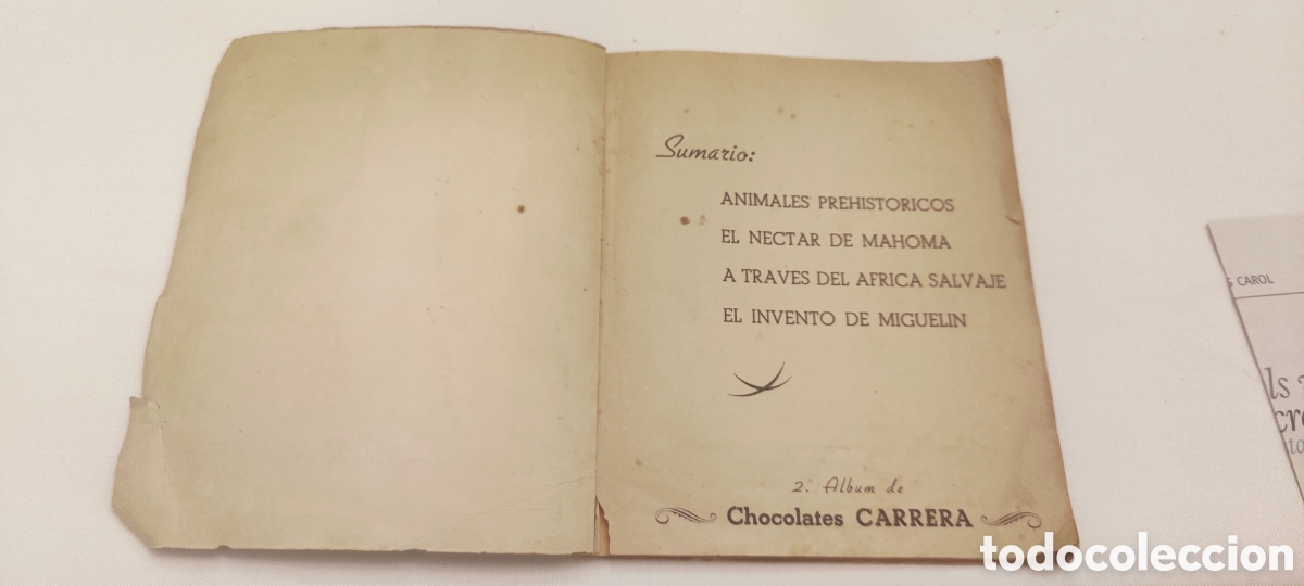 Collectable Albums: &Agrave;lbum completo Chocolate Carreras Cornell&agrave;.