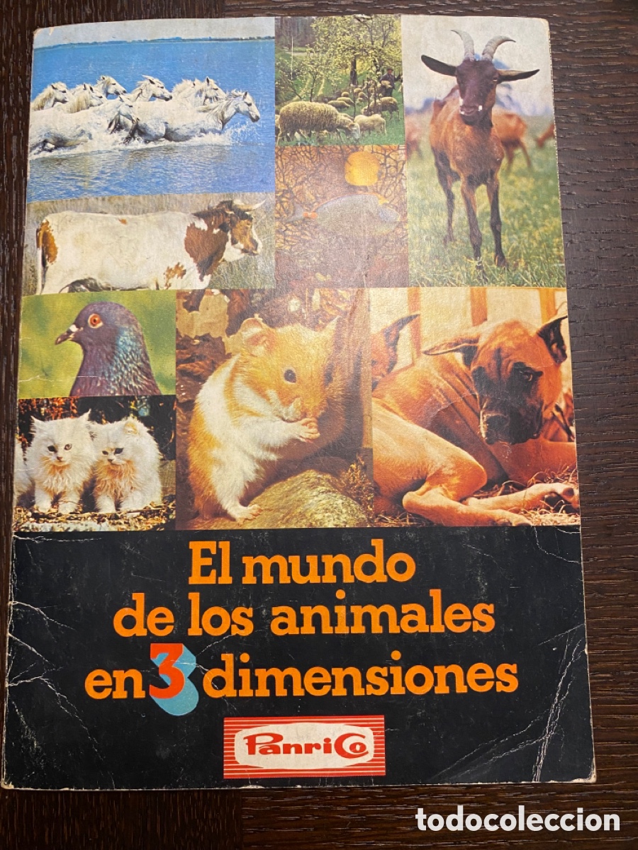 Collectable Albums: El mundo de los animales en 3D. Panrico. A&ntilde;o 1974