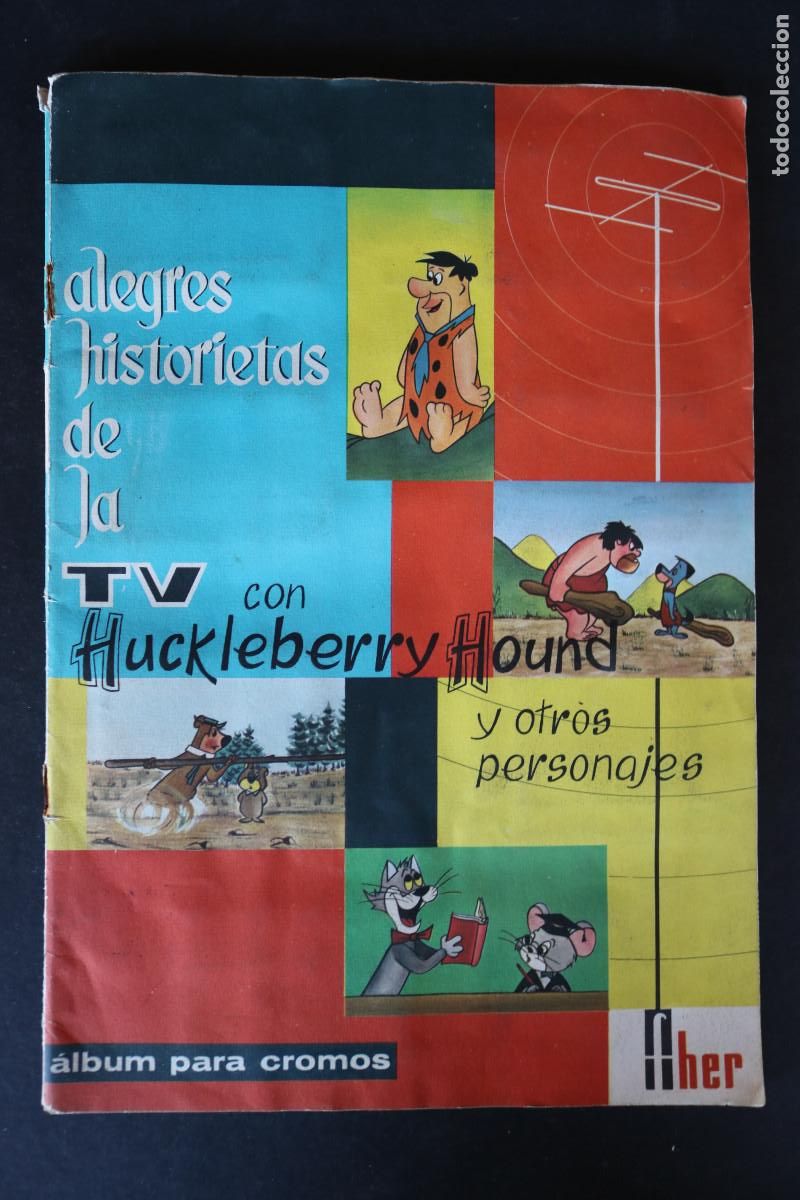 Collezionismo &Aacute;lbum: ALBUM TV CON HUCkLEBERRY HOUND - ED. FHER 1962 - COMPLETO 220 CROMOS