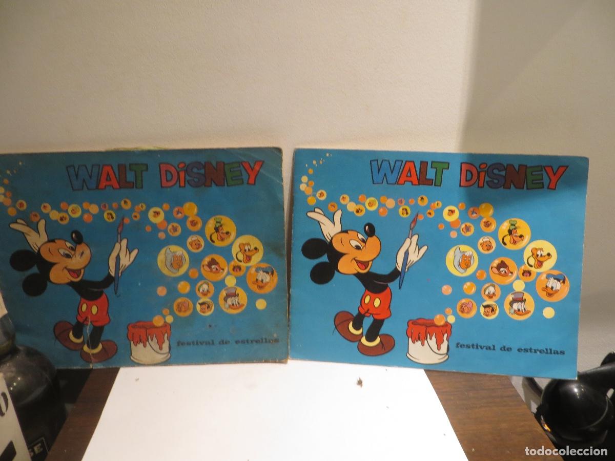 Coleccionismo &Aacute;lbum: ALBUM COMPLETO Y UNO VACIO WALT DISNEY FESTIVAL DE ESTRELLAS,REGALADO